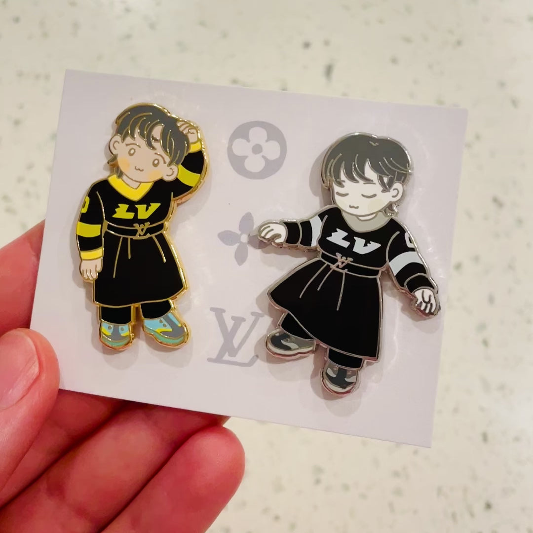 【BTS】NOW2 ブックマーク SUGA BTS Suga Vogue Pin Set