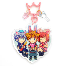 Load image into Gallery viewer, KH3 Trio Heart Charm
